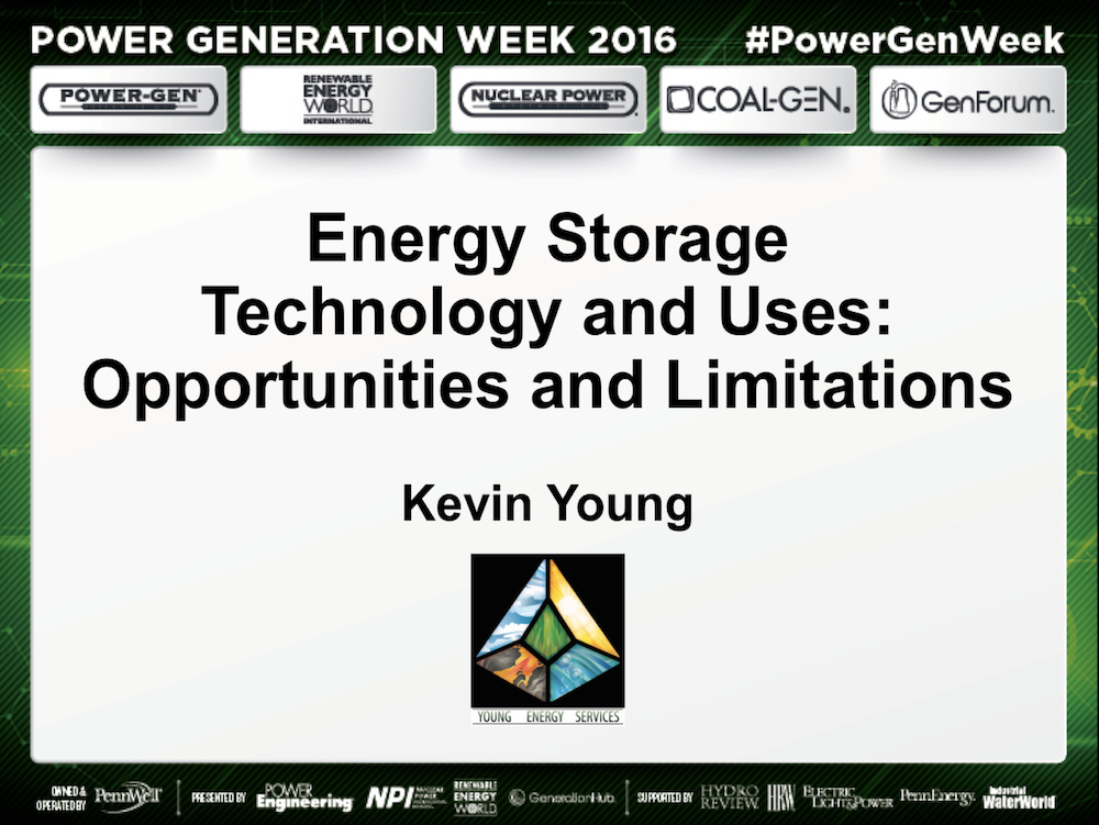 PowerGen 2016 Energy Storage Course Prsentation Cover Image
